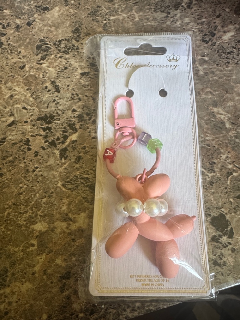 Balloon Dog Keychain/Bag Charms - Set of 3 - Picture 2 of 4